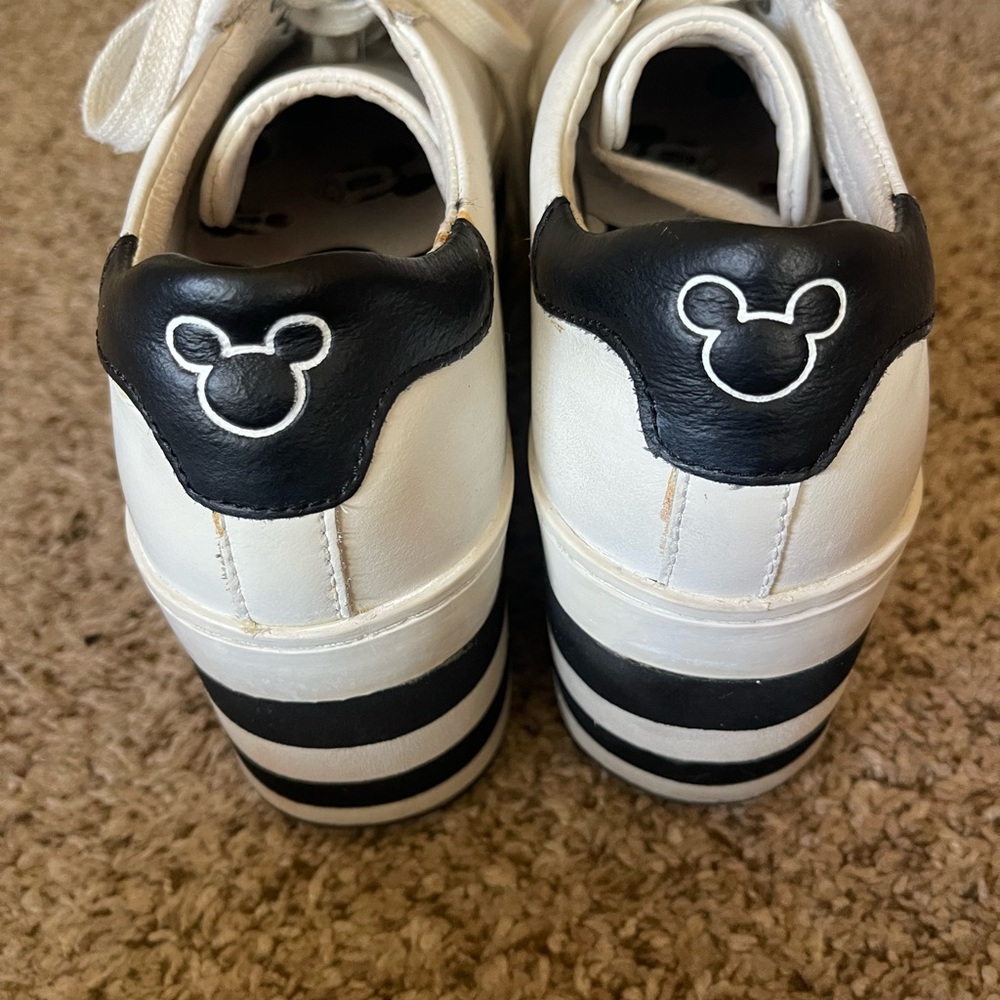 MOA | Master of Arts & Mickey Mouse White Platform Sneakers | Size 7.5 - Picture 4 of 11